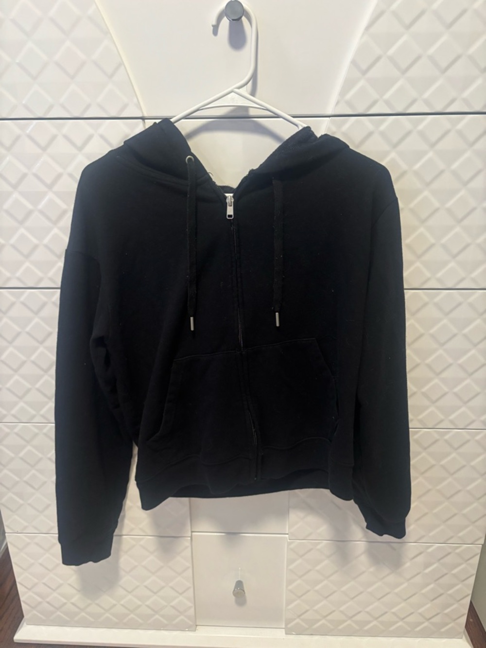 Black Zip Up Hoodie